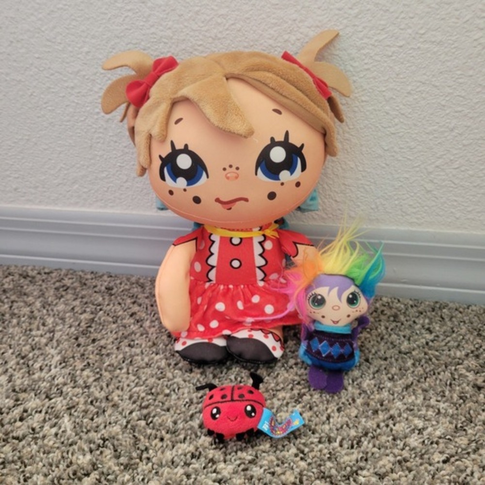 FlipKins Flip Surprise 2018 Jay At Play Plush Doll Lot of 3 Ladybug